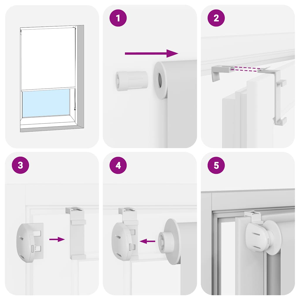 vidaXL Store enrouleur de douche 160x240 cm largeur du tissu 156 cm