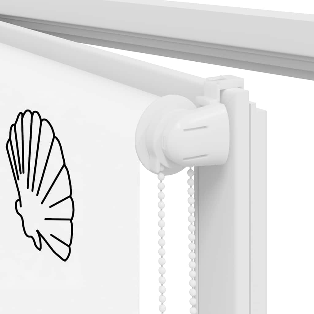 vidaXL Store enrouleur de douche 90x240 cm largeur du tissu 86 cm