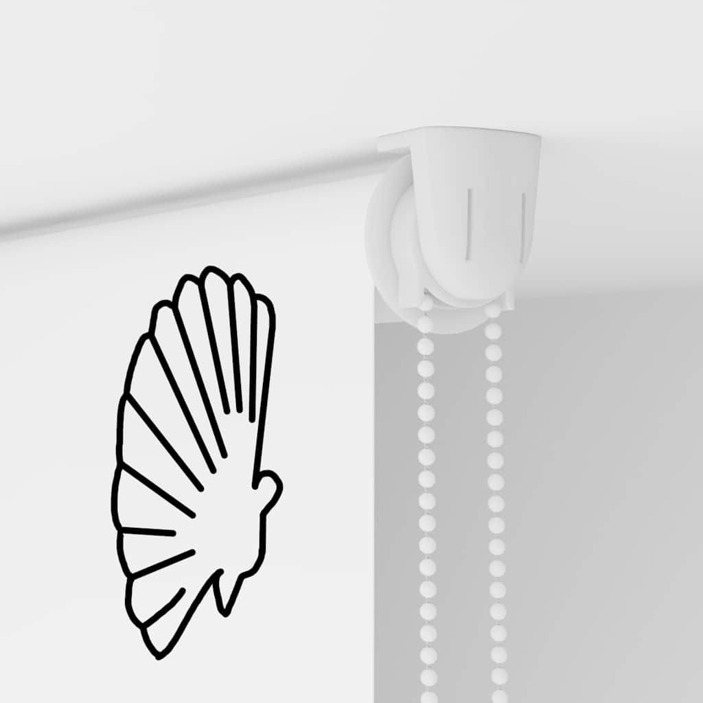 vidaXL Store enrouleur de douche 90x240 cm largeur du tissu 86 cm