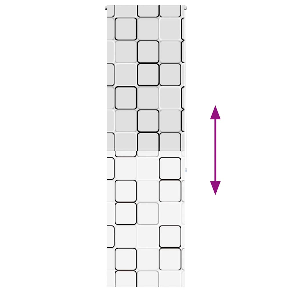 vidaXL Store enrouleur de douche 80x240 cm largeur du tissu 76 cm