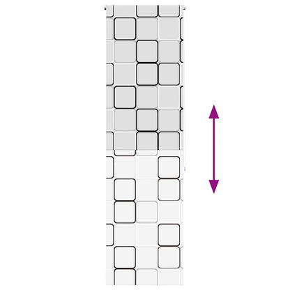 vidaXL Store enrouleur de douche 80x240 cm largeur du tissu 76 cm