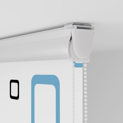 vidaXL Store enrouleur de douche avec cassette largeur du tissu 56 cm