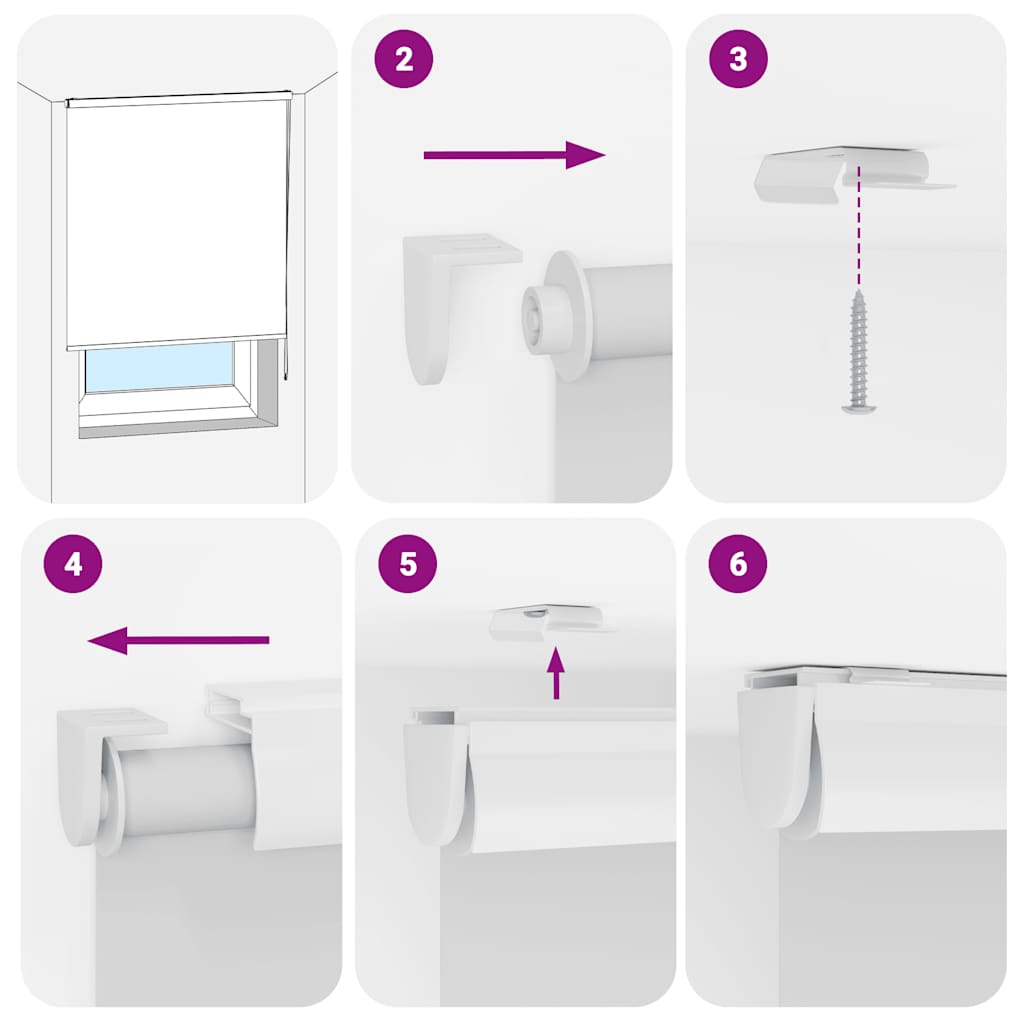 vidaXL Store enrouleur de douche avec cassette largeur du tissu 66 cm