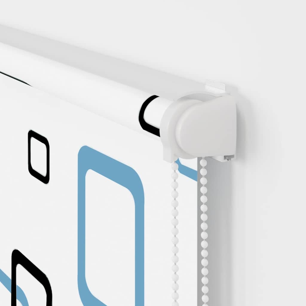 vidaXL Store enrouleur de douche avec cassette largeur du tissu 66 cm