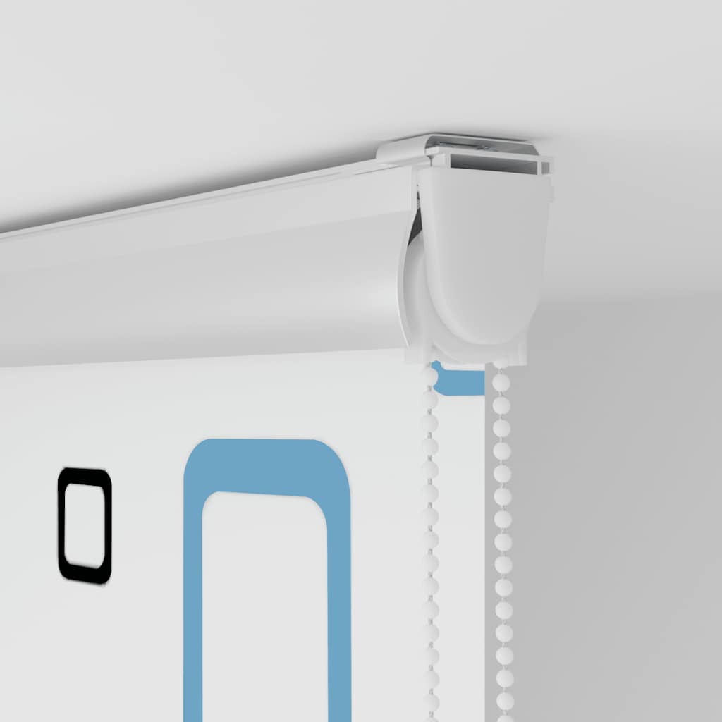vidaXL Store enrouleur de douche avec cassette largeur du tissu 66 cm