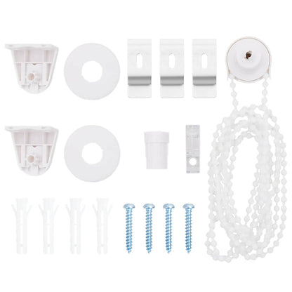 vidaXL Store enrouleur de douche avec cassette largeur du tissu 116 cm