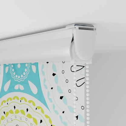 vidaXL Store enrouleur de douche avec cassette largeur du tissu 126 cm