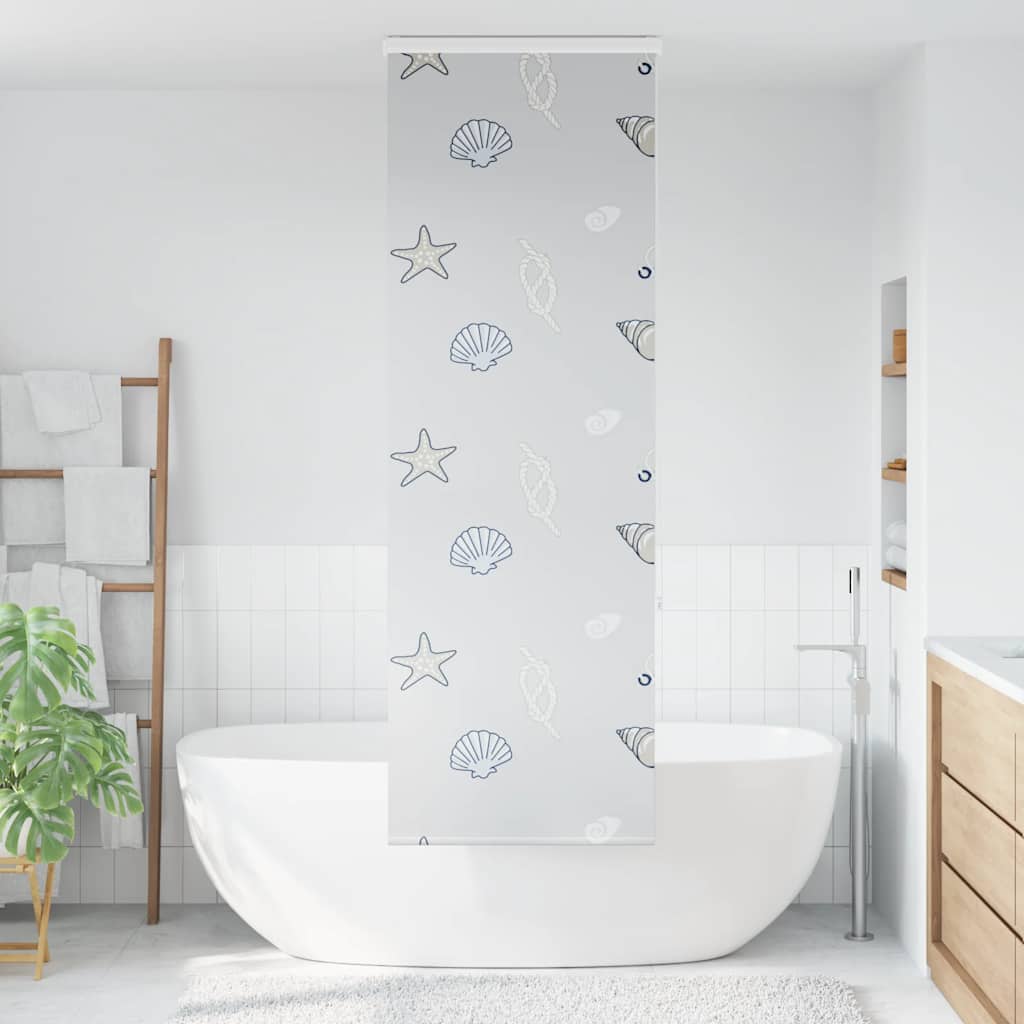 vidaXL Store enrouleur de douche avec cassette largeur du tissu 56 cm