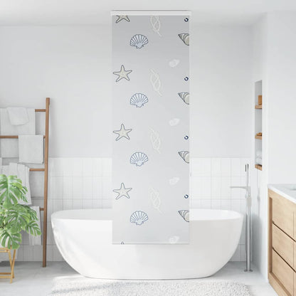 vidaXL Store enrouleur de douche avec cassette largeur du tissu 56 cm