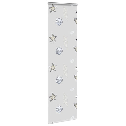 vidaXL Store enrouleur de douche avec cassette largeur du tissu 56 cm