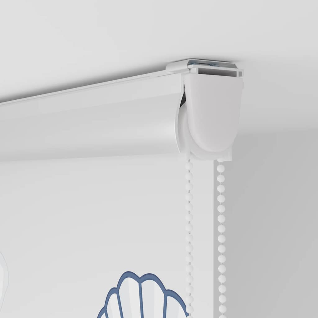 vidaXL Store enrouleur de douche avec cassette largeur du tissu 56 cm