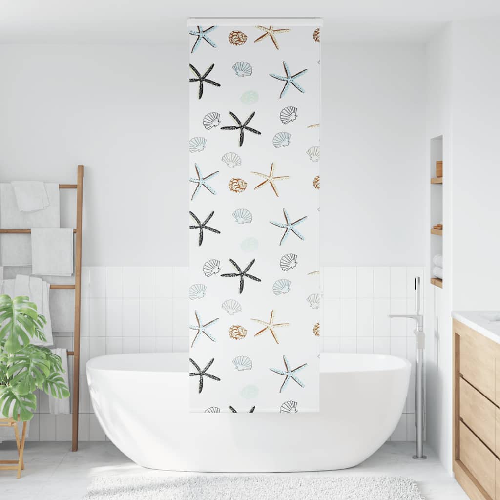 vidaXL Store enrouleur de douche avec cassette largeur du tissu 56 cm