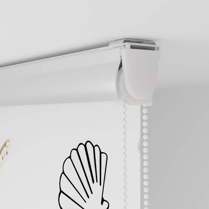vidaXL Store enrouleur de douche avec cassette largeur du tissu 56 cm