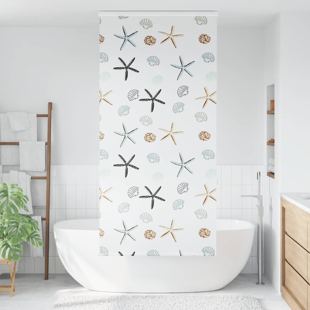 vidaXL Store enrouleur de douche avec cassette largeur du tissu 86 cm