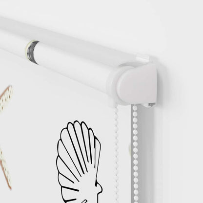 vidaXL Store enrouleur de douche avec cassette largeur du tissu 86 cm