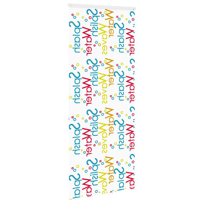 vidaXL Store enrouleur de douche avec cassette largeur du tissu 96 cm