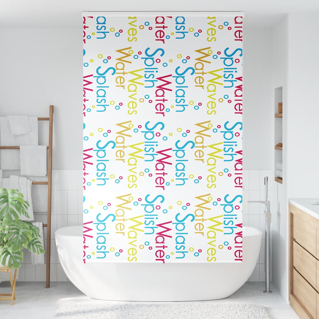 vidaXL Store enrouleur de douche avec cassette largeur du tissu 136 cm
