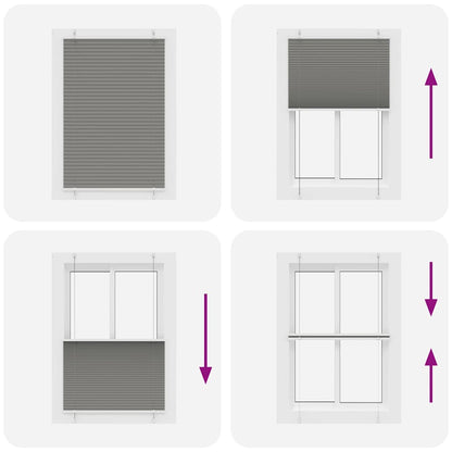 vidaXL Store plissé anthracite 90x100 cm largeur du tissu 89,4 cm