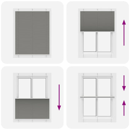 vidaXL Store plissé anthracite 105x100 cm largeur du tissu 104,4 cm