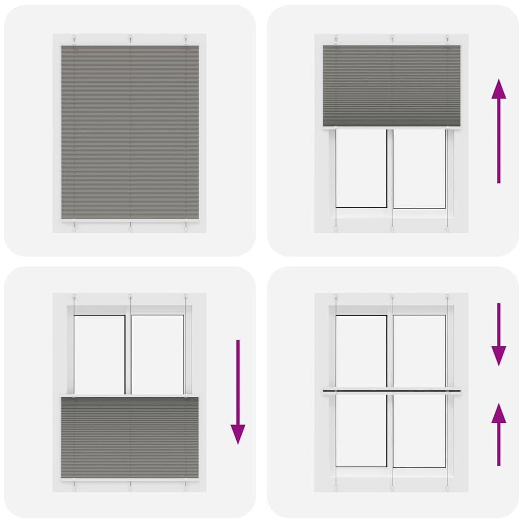 vidaXL Store plissé anthracite 110x100 cm largeur du tissu 109,4 cm
