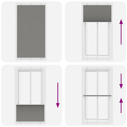 vidaXL Store plissé anthracite 110x200 cm largeur du tissu 109,4 cm