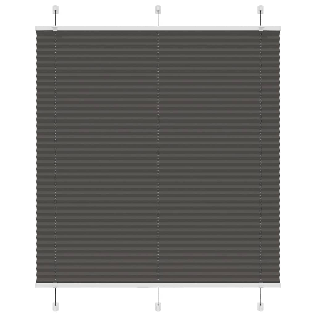 vidaXL Store plissé noir 120x150 cm largeur du tissu 119,4cm polyester