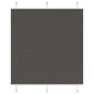 vidaXL Store plissé noir 120x150 cm largeur du tissu 119,4cm polyester