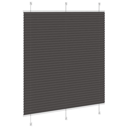 vidaXL Store plissé noir 120x150 cm largeur du tissu 119,4cm polyester