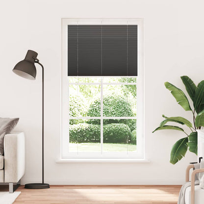 vidaXL Store plissé noir 105x200 cm largeur du tissu 104,4cm polyester
