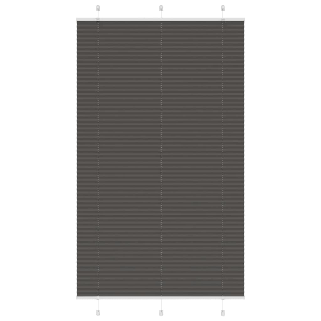 vidaXL Store plissé noir 120x200 cm largeur du tissu 119,4cm polyester