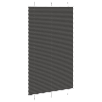 vidaXL Store plissé noir 120x200 cm largeur du tissu 119,4cm polyester
