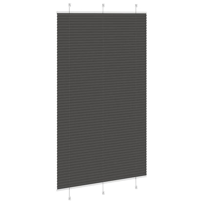 vidaXL Store plissé noir 120x200 cm largeur du tissu 119,4cm polyester
