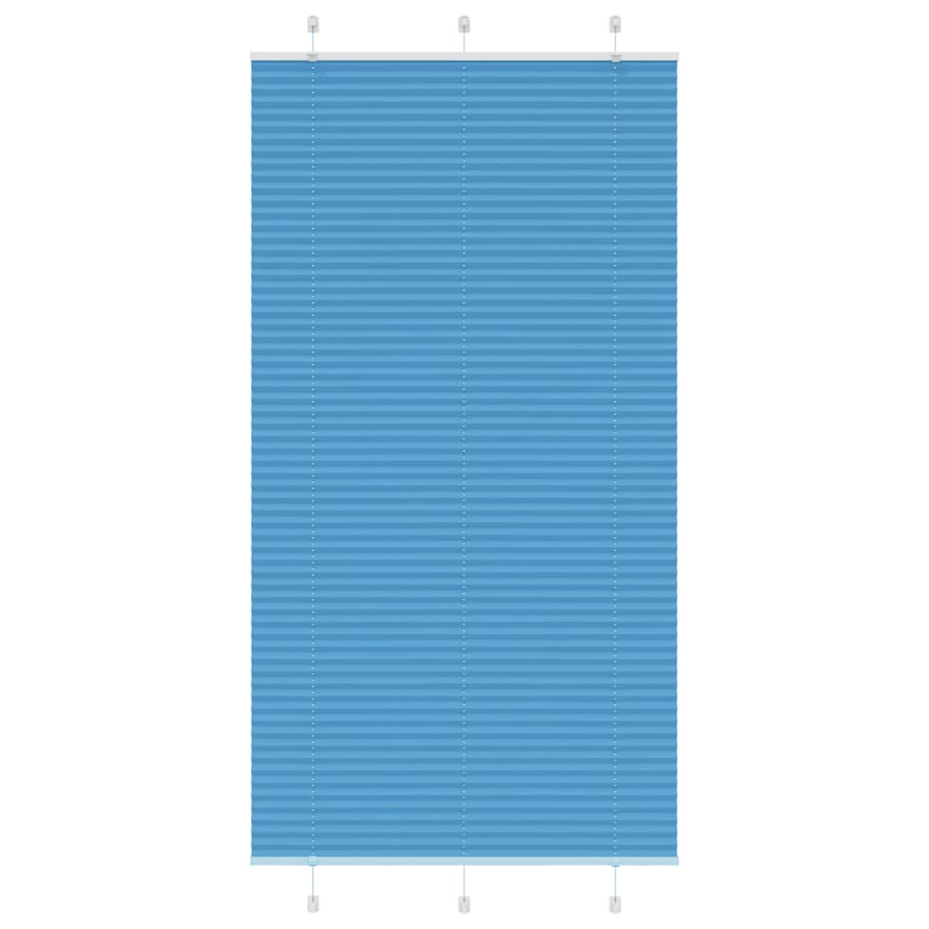 vidaXL Store plissé bleu 110x200 cm largeur du tissu 109,4cm polyester