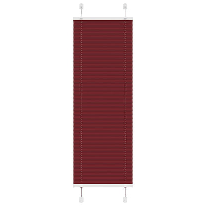 vidaXL Store plissé rouge bordeaux 45x100 cm largeur du tissu 44,4 cm