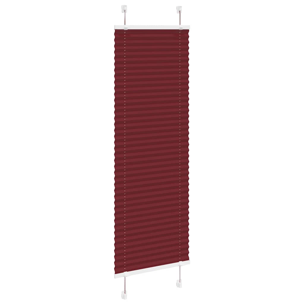 vidaXL Store plissé rouge bordeaux 45x100 cm largeur du tissu 44,4 cm