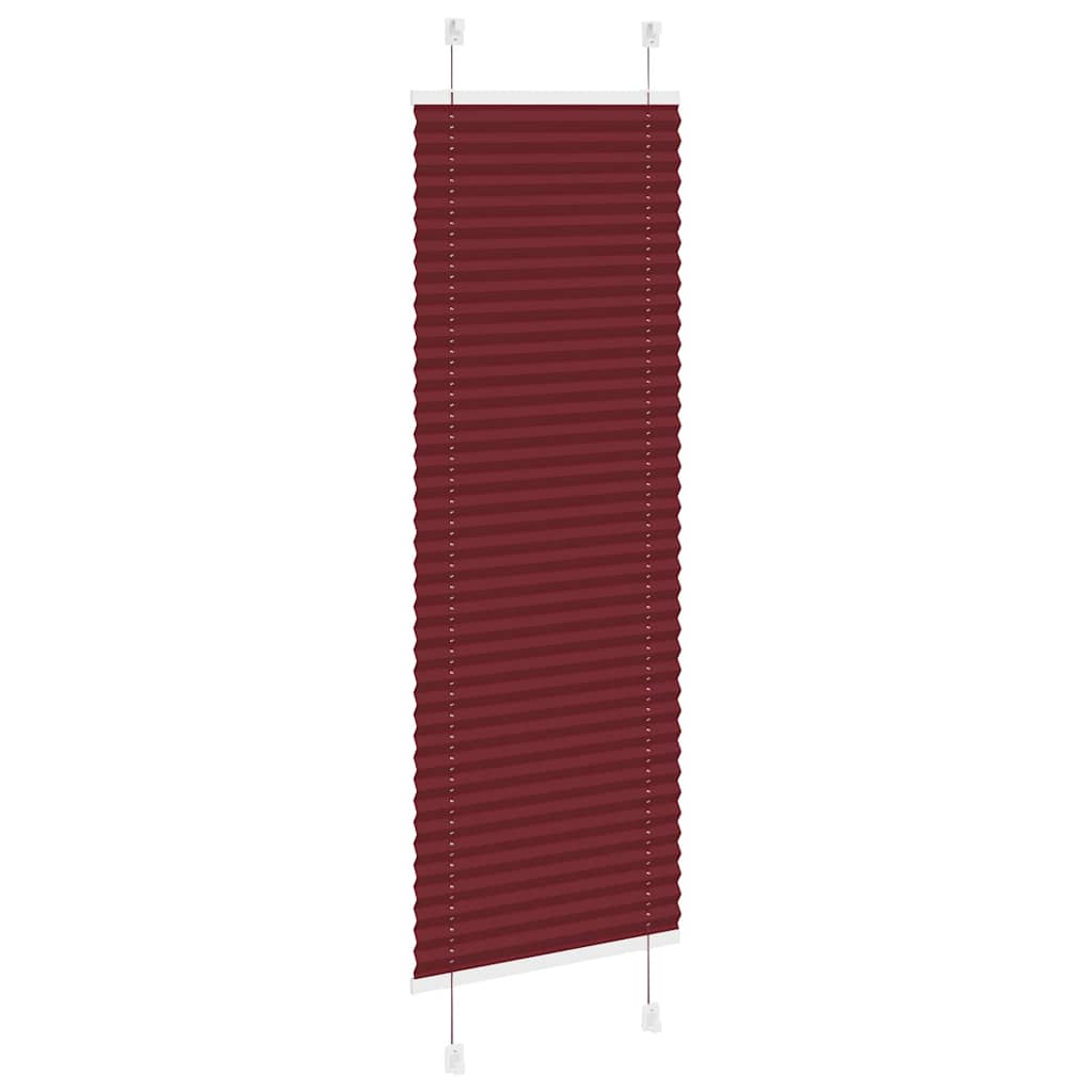 vidaXL Store plissé rouge bordeaux 45x100 cm largeur du tissu 44,4 cm
