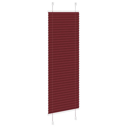 vidaXL Store plissé rouge bordeaux 45x100 cm largeur du tissu 44,4 cm