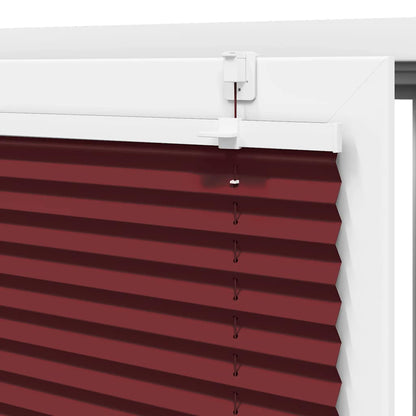 vidaXL Store plissé rouge bordeaux 45x100 cm largeur du tissu 44,4 cm
