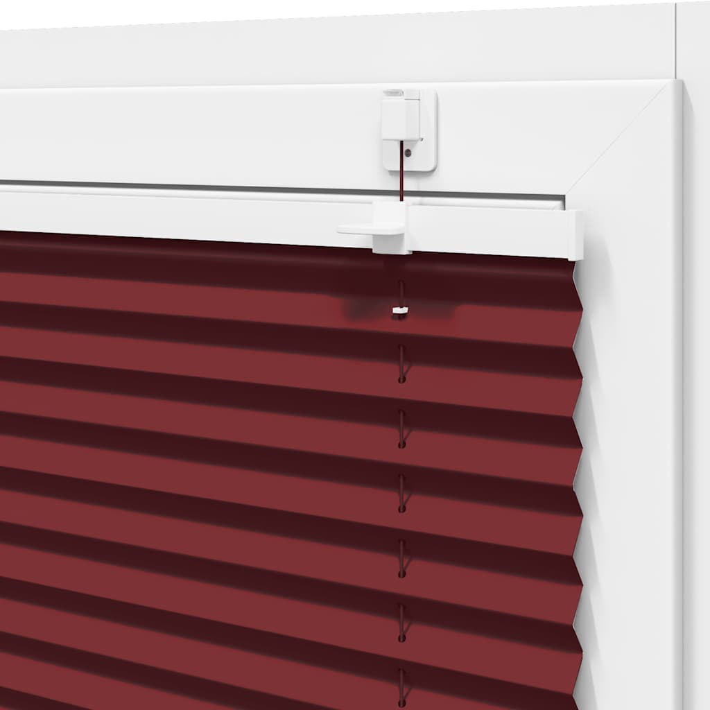vidaXL Store plissé rouge bordeaux 45x100 cm largeur du tissu 44,4 cm