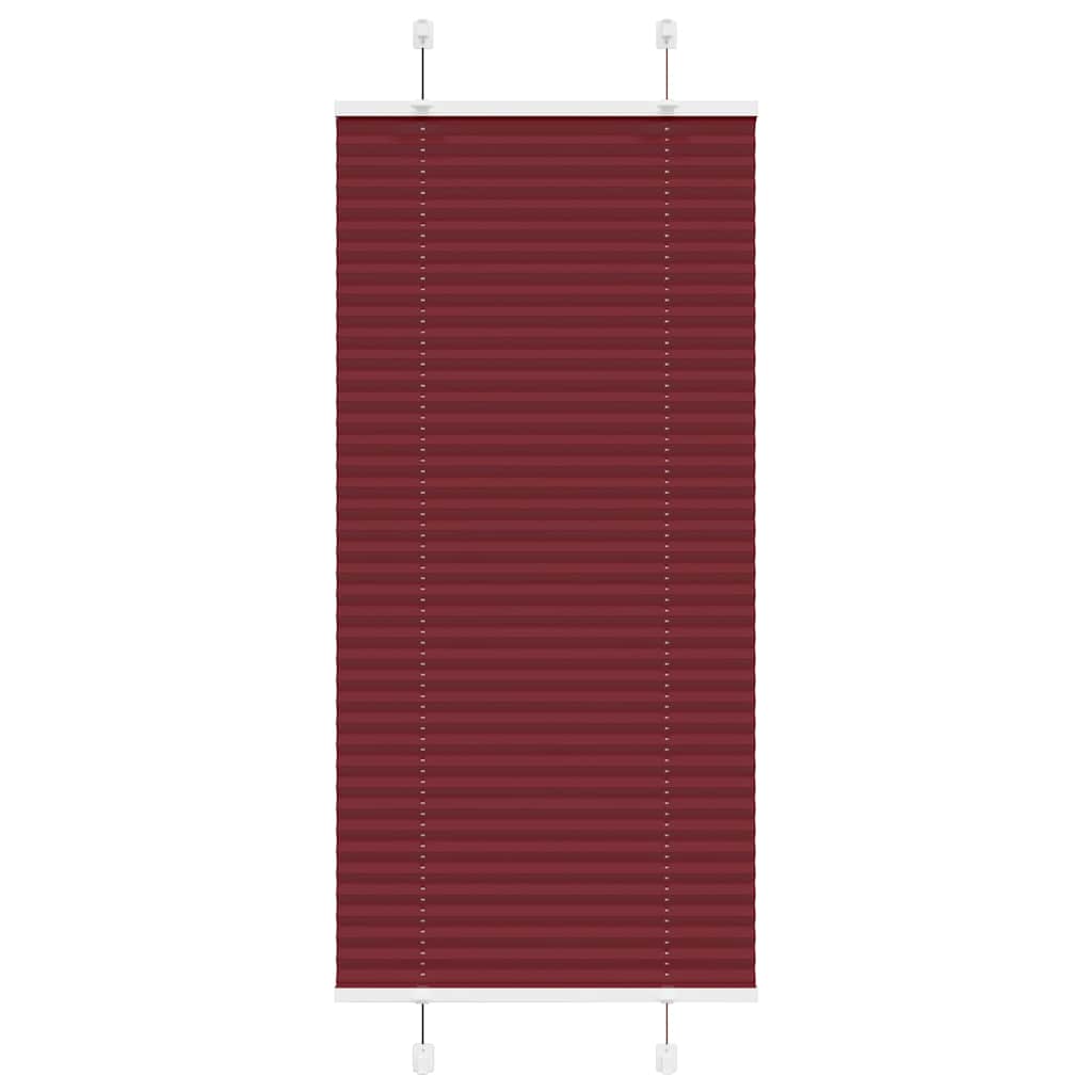 vidaXL Store plissé rouge bordeaux 65x150 cm largeur du tissu 64,4 cm