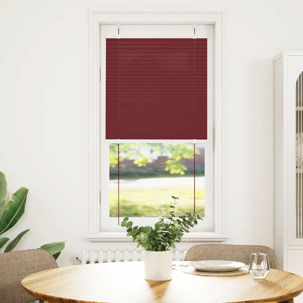 vidaXL Store plissé rouge bordeaux 65x150 cm largeur du tissu 64,4 cm