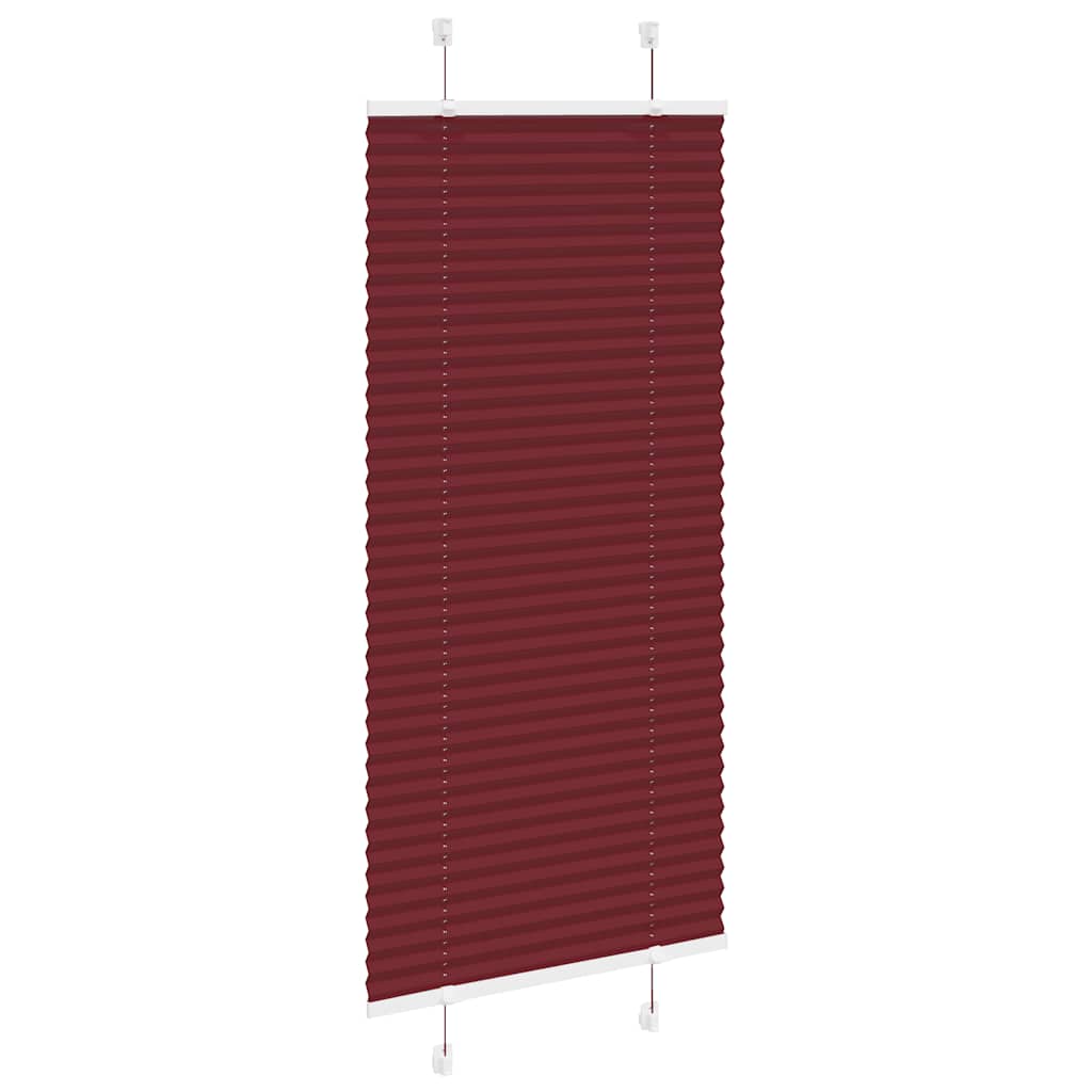 vidaXL Store plissé rouge bordeaux 65x150 cm largeur du tissu 64,4 cm