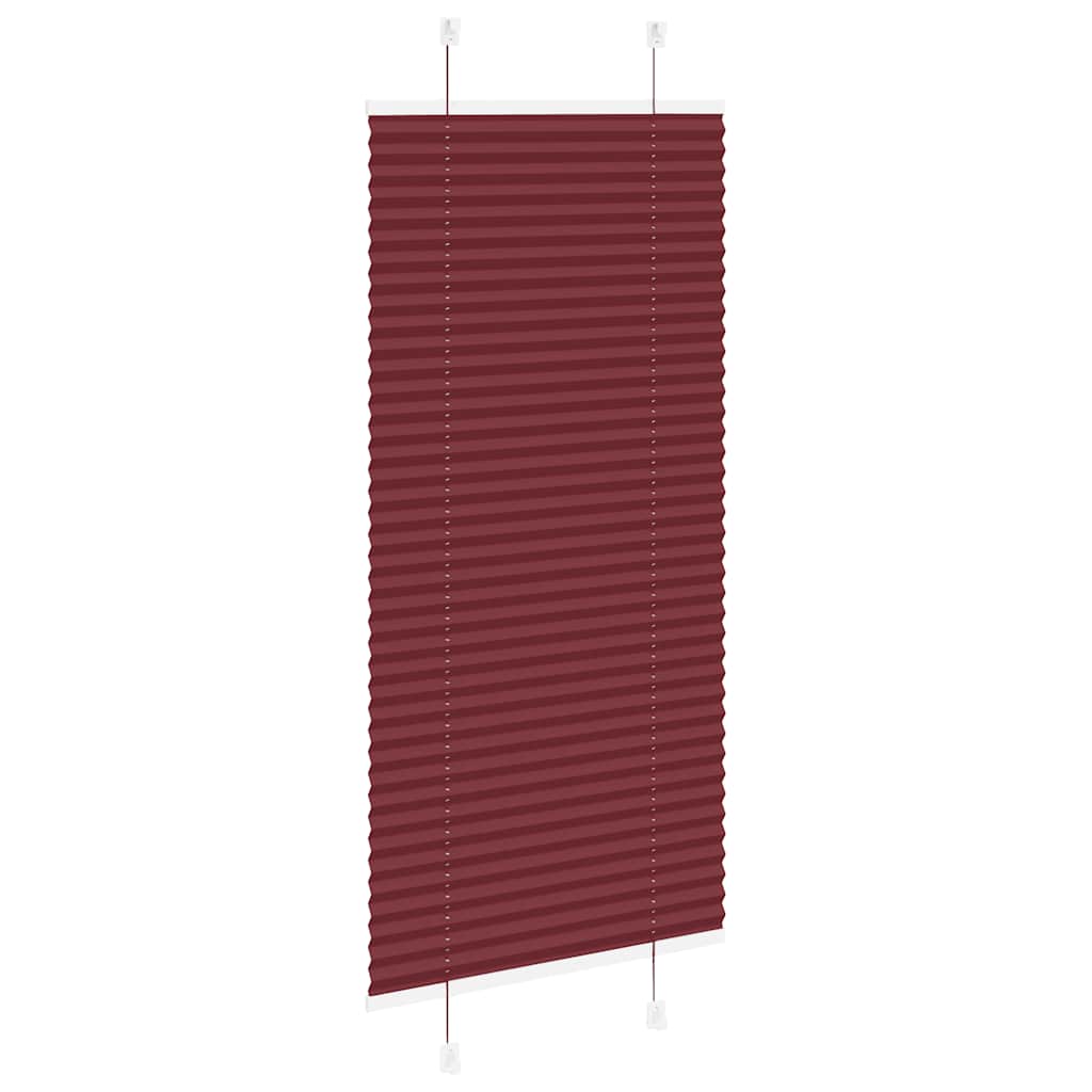 vidaXL Store plissé rouge bordeaux 65x150 cm largeur du tissu 64,4 cm