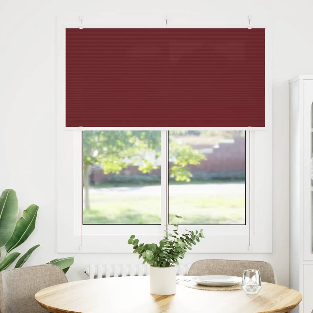 vidaXL Store plissé rouge bordeaux 115x150 cm largeur du tissu 114,4cm