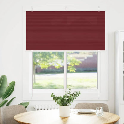 vidaXL Store plissé rouge bordeaux 115x150 cm largeur du tissu 114,4cm