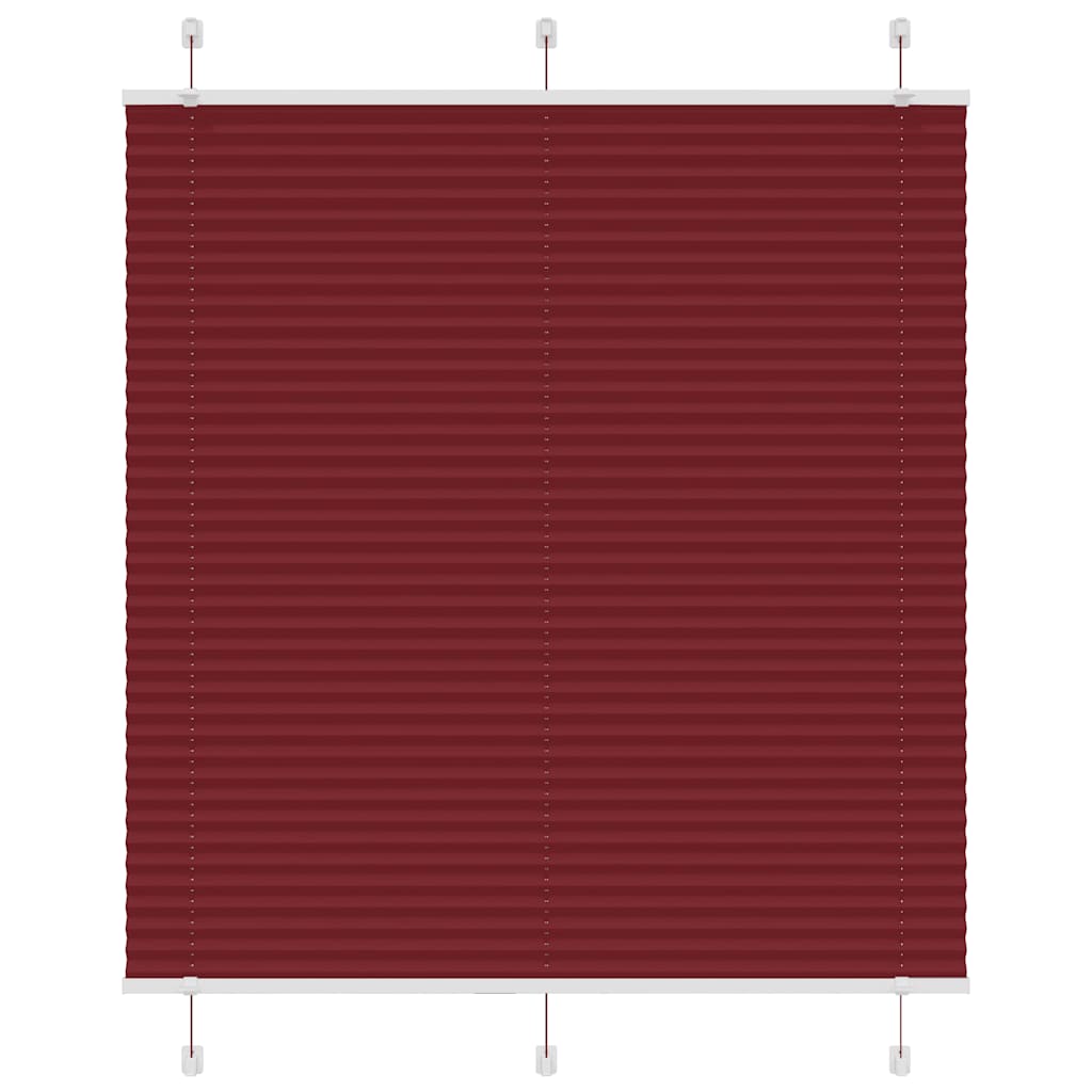 vidaXL Store plissé rouge bordeaux 120x150 cm largeur du tissu 119,4cm