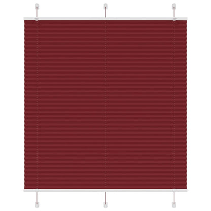 vidaXL Store plissé rouge bordeaux 120x150 cm largeur du tissu 119,4cm