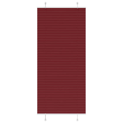 vidaXL Store plissé rouge bordeaux 95x200 cm largeur du tissu 94,4 cm