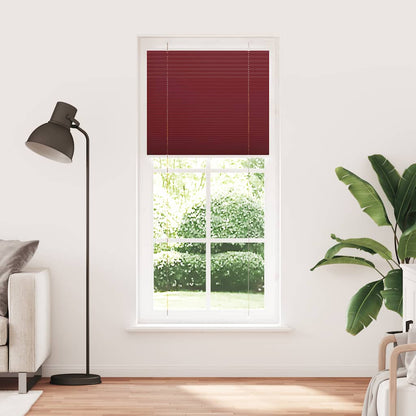 vidaXL Store plissé rouge bordeaux 95x200 cm largeur du tissu 94,4 cm