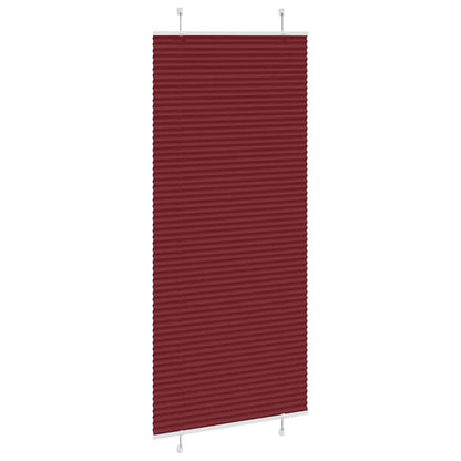 vidaXL Store plissé rouge bordeaux 95x200 cm largeur du tissu 94,4 cm